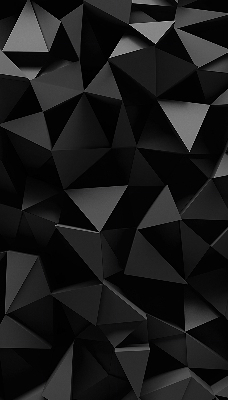 Fenster Rollo mit schwarzem Origami-Motiv