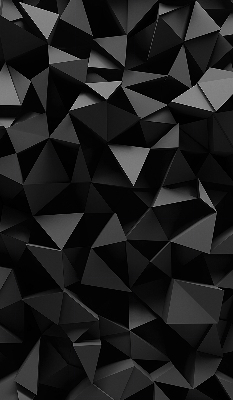 Fenster Rollo mit schwarzem Origami-Motiv