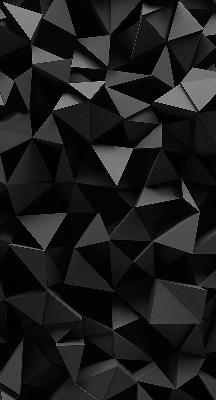Fenster Rollo mit schwarzem Origami-Motiv