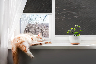 Fenster Rollo mit Katzenaugen-Motiv