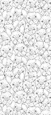 Rollo lichtundurchlässig mit gezeichnetem Hunde-Motiv