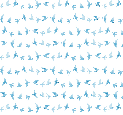 Fenster Rollo mit blauem Vogelmotiv