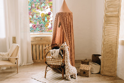 Fenster Rollo mit farbenfrohem Naturmuster