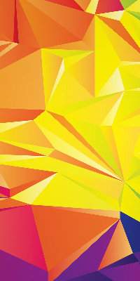 Fenster Rollo mit buntem Origami-Muster
