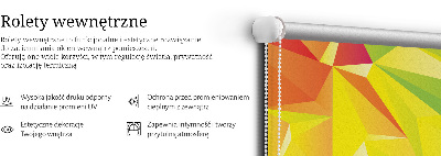 Fenster Rollo mit buntem Origami-Muster