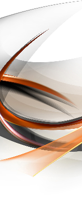 Rollo lichtundurchlässig mit orangefarbenem Linienmuster