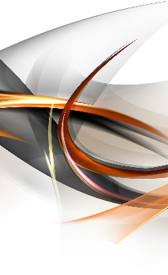 Rollo lichtundurchlässig mit orangefarbenem Linienmuster