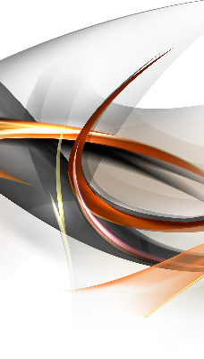 Rollo lichtundurchlässig mit orangefarbenem Linienmuster