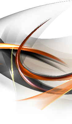 Rollo lichtundurchlässig mit orangefarbenem Linienmuster