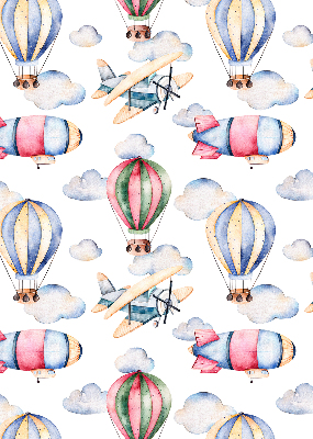 Rollo lichtundurchlässig mit Motiv aus Luftschiffen und Ballons