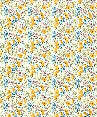 Rollo lichtundurchlässig mit Blumenmuster
