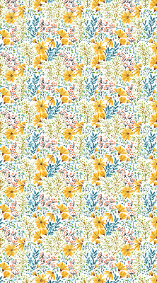 Rollo lichtundurchlässig mit Blumenmuster