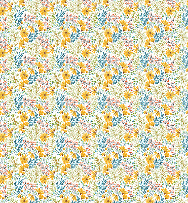 Rollo lichtundurchlässig mit Blumenmuster