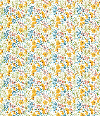 Rollo lichtundurchlässig mit Blumenmuster