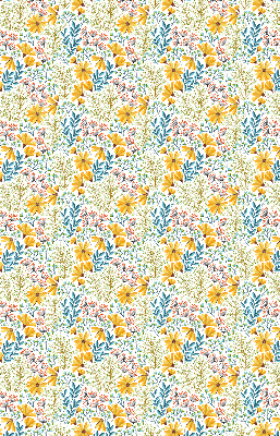 Rollo lichtundurchlässig mit Blumenmuster
