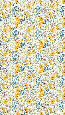 Rollo lichtundurchlässig mit Blumenmuster