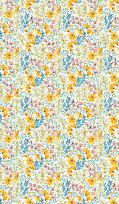 Rollo lichtundurchlässig mit Blumenmuster
