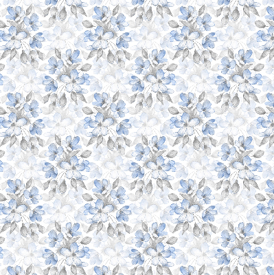 Rollo lichtundurchlässig mit Blumenmuster