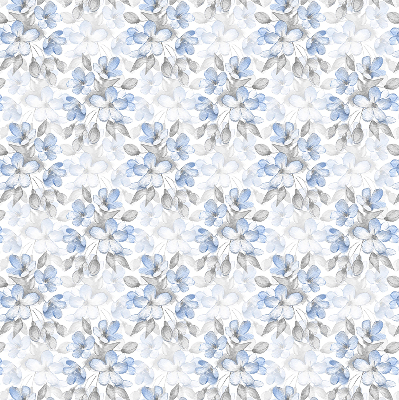Rollo lichtundurchlässig mit Blumenmuster
