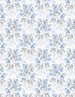Rollo lichtundurchlässig mit Blumenmuster
