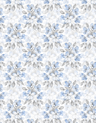 Rollo lichtundurchlässig mit Blumenmuster