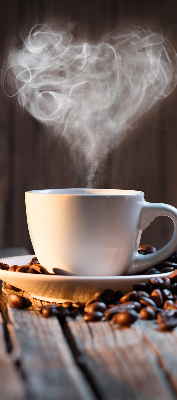 Fenster Rollo mit einem Motiv einer Tasse Kaffee