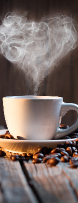 Fenster Rollo mit einem Motiv einer Tasse Kaffee