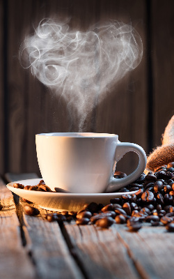 Fenster Rollo mit einem Motiv einer Tasse Kaffee
