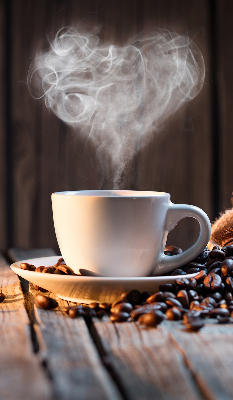 Fenster Rollo mit einem Motiv einer Tasse Kaffee