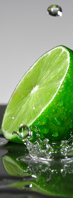 Rollo lichtundurchlässig mit Motiv Limetten im Wasser