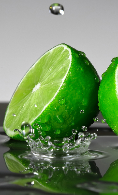 Rollo lichtundurchlässig mit Motiv Limetten im Wasser