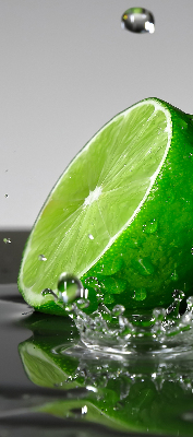 Rollo lichtundurchlässig mit Motiv Limetten im Wasser