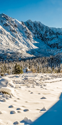Rollo lichtundurchlässig mit Gebirgsmotiv