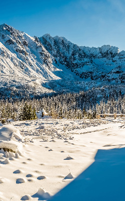 Rollo lichtundurchlässig mit Gebirgsmotiv