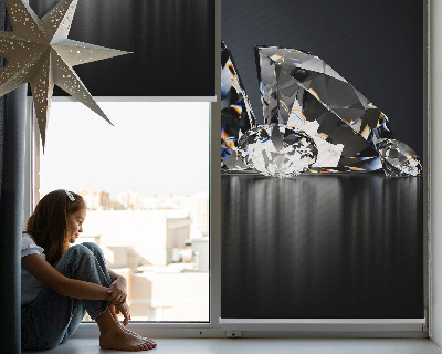 Fenster Rollo mit Diamantenmuster