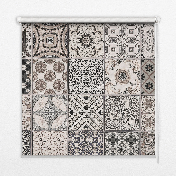 Fenster Rollo mit portugiesischem Muster
