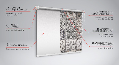Fenster Rollo mit portugiesischem Muster