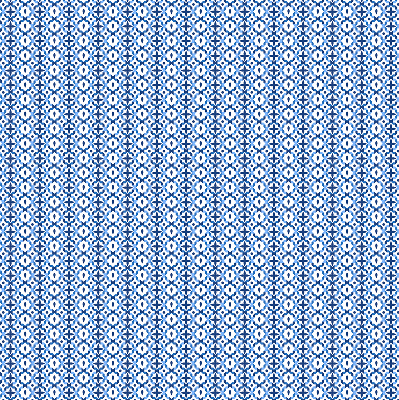 Fenster Rollo in Blau mit geometrischem Muster