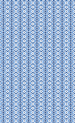 Fenster Rollo in Blau mit geometrischem Muster