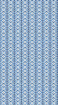 Fenster Rollo in Blau mit geometrischem Muster