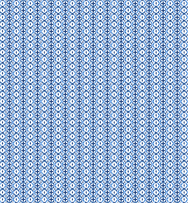 Fenster Rollo in Blau mit geometrischem Muster