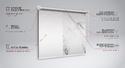 Verdunkelungsrollo in grazilem Marmor‑Design