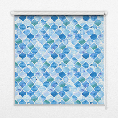 Fenster Rollo mit Lampenmuster