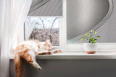 Fenster Rollo aus Metall