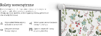 Fenster Rollo mit pflanzlichem Motiv