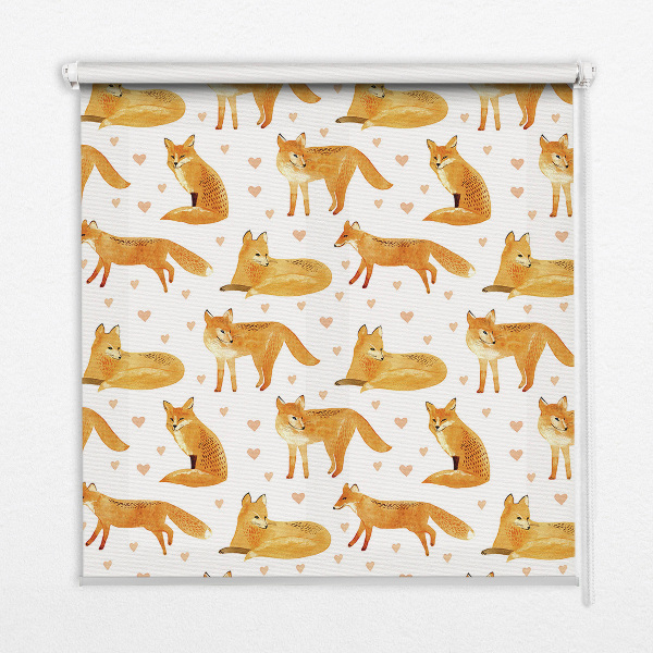 Verdunkelungsrollo mit Fuchs-Motiv