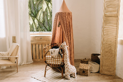 Fenster Rollo mit Blattmotiv