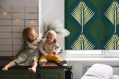Fenster Rollo mit Pflanzenmotiv