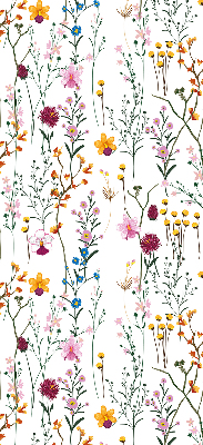 Fenster Rollo mit bunten Blumen