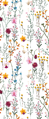 Fenster Rollo mit bunten Blumen